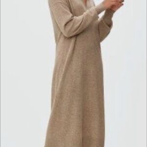 Everlane Beige Long Sleeve Dress
